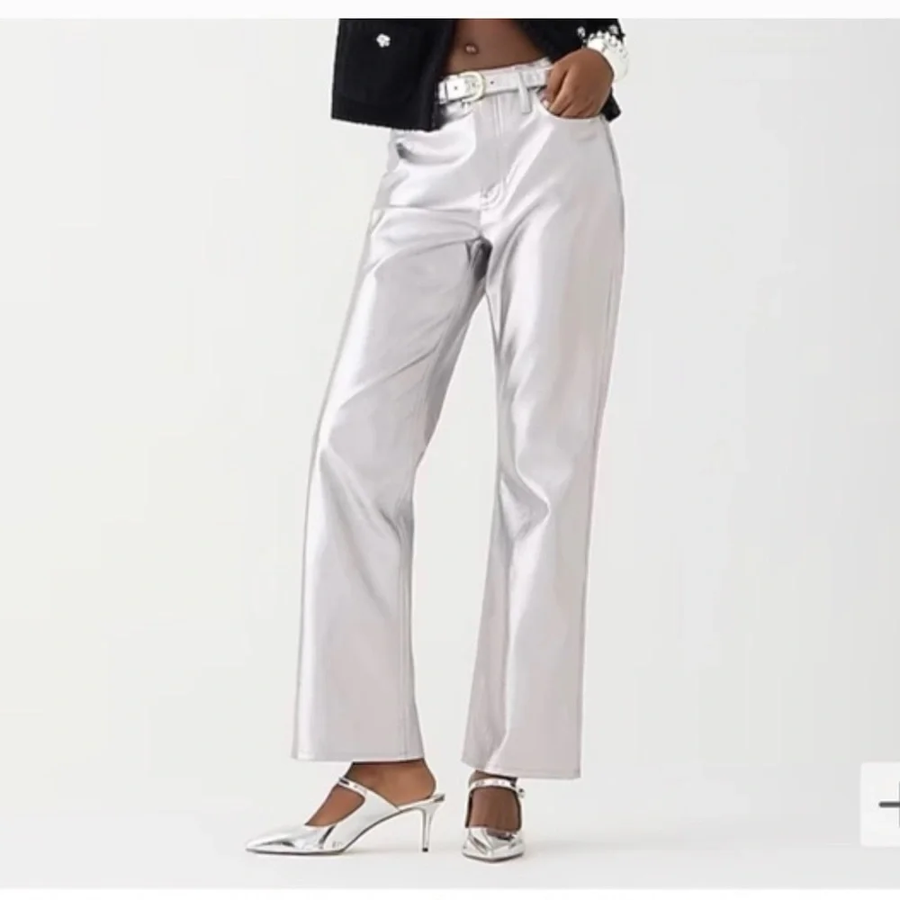 J Crew Silver Pants